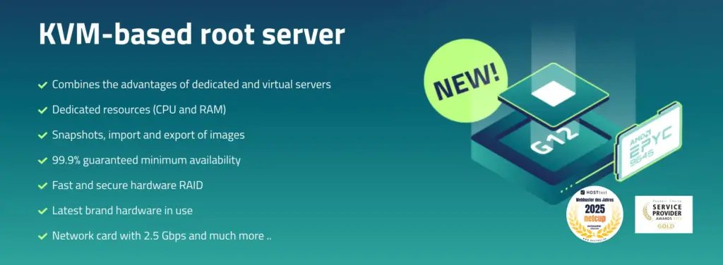 Netcup 的 RS (Root Server) 系列服务器